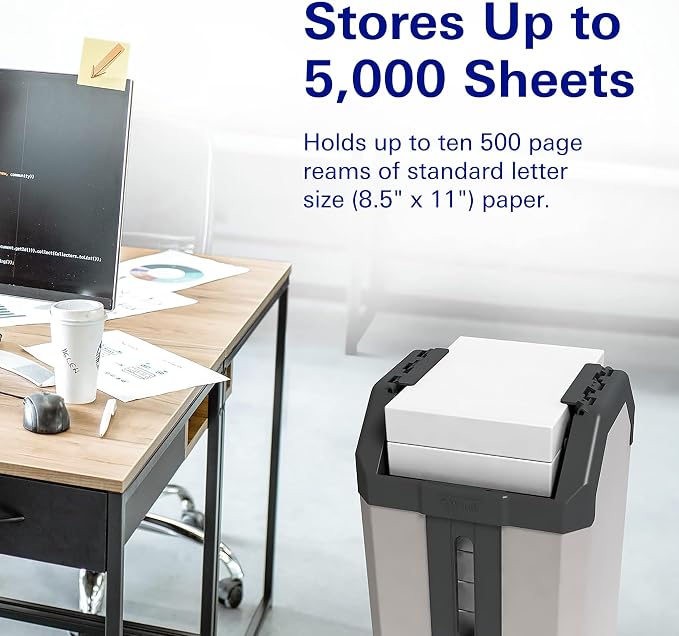 Find It Paper Ream Dispenser - 16 x 30.5 x 15.5 Inch - Copy Paper Storage Rack Holder and Organizer - Storage for Office and Studio - School Supplies - Gray