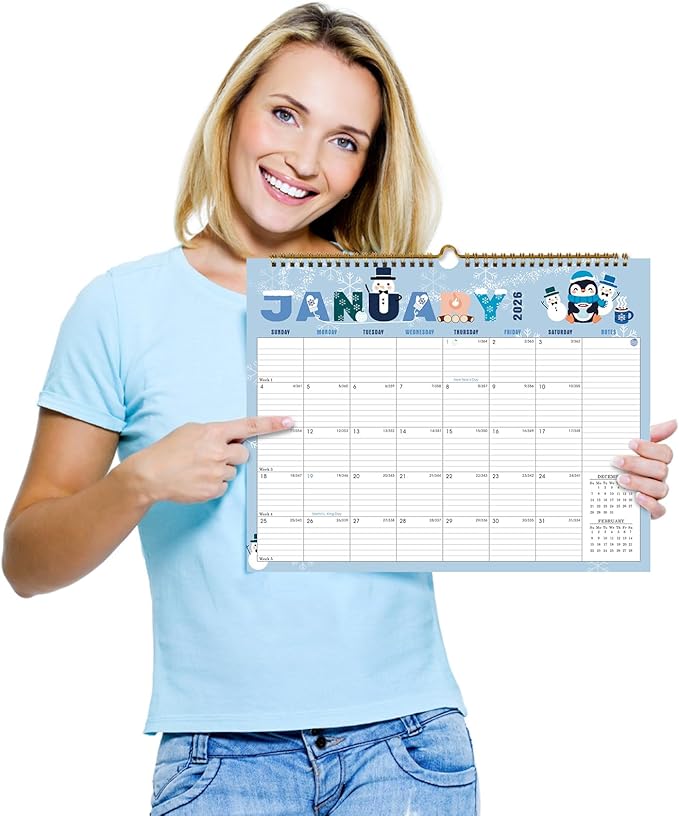 Lbylyhxc 2026 Calendar - 18 Monthly Wall Calendar 2026 from January 2026 to June 2027, 14.8 x 11.5 Inches.Thick Paper includes major holidays and dedicated space for notes and important dates (Wall Calendar Festivals)