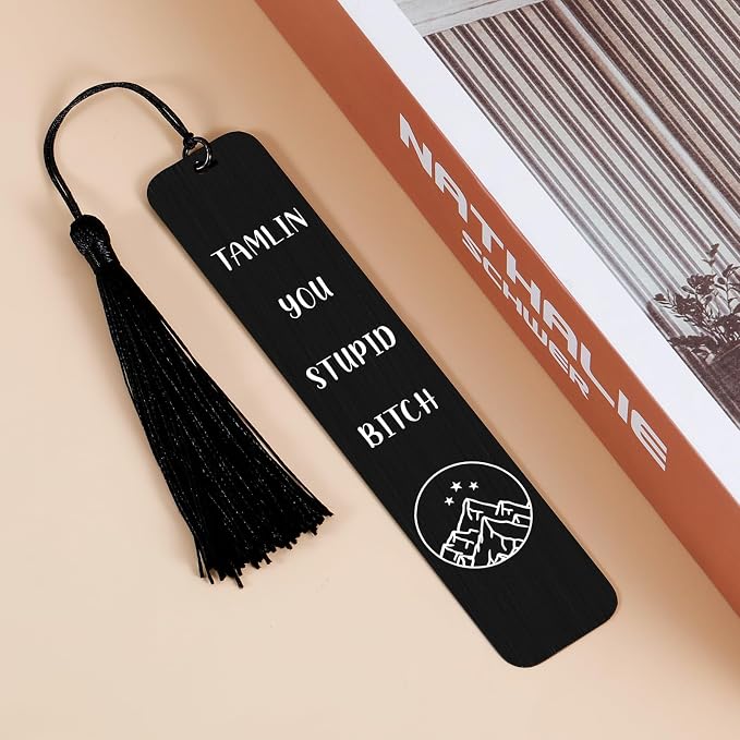 Dark Romance Merch, A Court of Thorns and Roses Merch, Funny Bookmark for Reading Women Christmas Birthday Gifts Tamlin You Stupid Bitch Bookmark Book Lover Gifts for Women