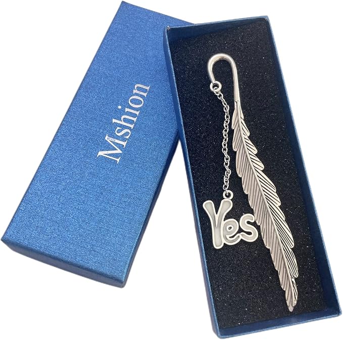 Luminous Bookmark, Retro Glow in The Dark Reading Bookmarks for Women Men Lovers,Book Markers with Pendant Holiday Gifts