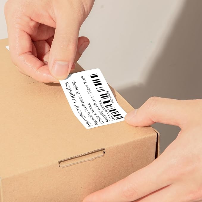 Thermal Label, CLABEL Thermal Shipping Label Printer Paper, Sticker Labels for Shipping Packages Postage Home Small Business (2.75"x1.57" (70x40mm)-4 Rolls)