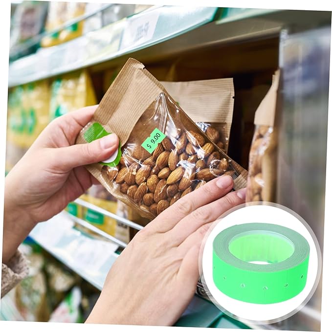 5000pcs Price Tags for Retail Self-Adhesive Smooth Paper Tag Stickers Fast Drying Ink Not Edge Curl Easy to Use Market Accessory