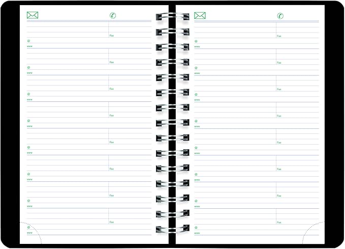 Blueline® 2026 Plan & Link™ Essential Daily Planner, Appointment Book, 12 Months, January to December, 8" x 5", Black (C1504W.81-26)