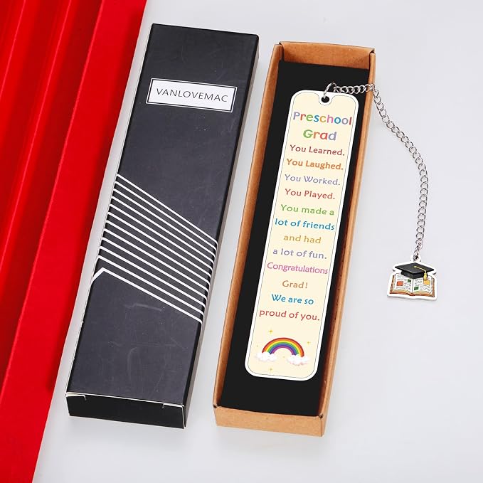 Preschool Graduation Gift for Kids, Pre School Graduation Gifts for Girls Boys, Bookmarks for Kids, Pre-k Kindergarten Graduations Supplies for Son Daughter, Graduation Gifts for Preschoolers