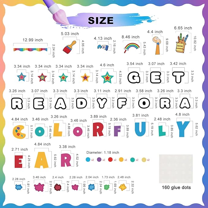 Classroom Bulletin Board Decoration Set Welcome Back to School Bulletin Board Decor Cutouts Colorful Classroom Wall Door Decorations for Kindergarten Preschool Elementary Middle School