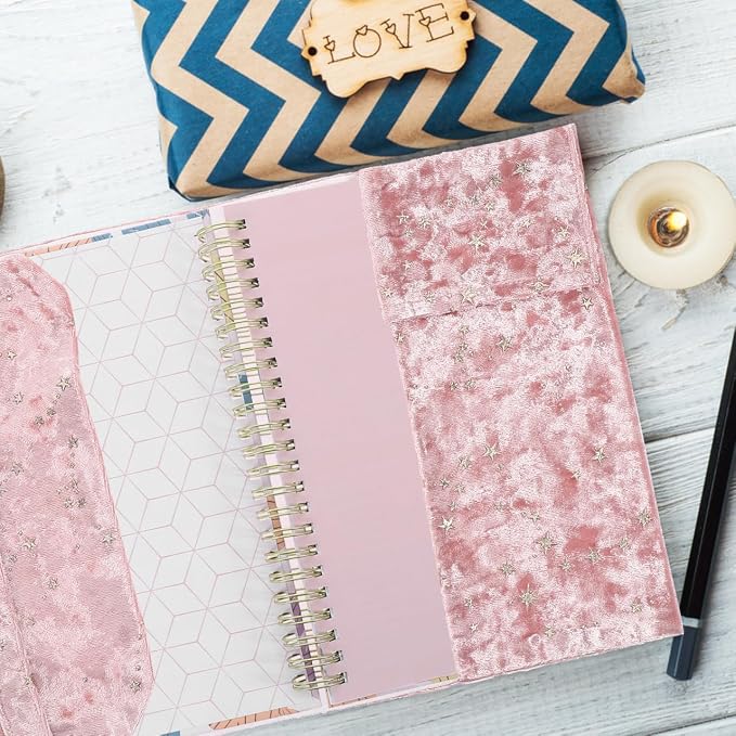 Adjustable Book Cover Sleeve for Hardcover Books - Soft Cloth Book Protector with Vintage - 8.27 X 6.3 Inch Jacket for Notebooks Journals Bibles Office and School Use