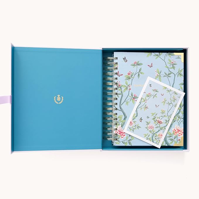 Simplified 2026 12-Month Spiral Daily Planner — Faraway Land — January 2026 - December 2026, Calendar Year Organizer with Stickers, Pockets, and Keepsake Box