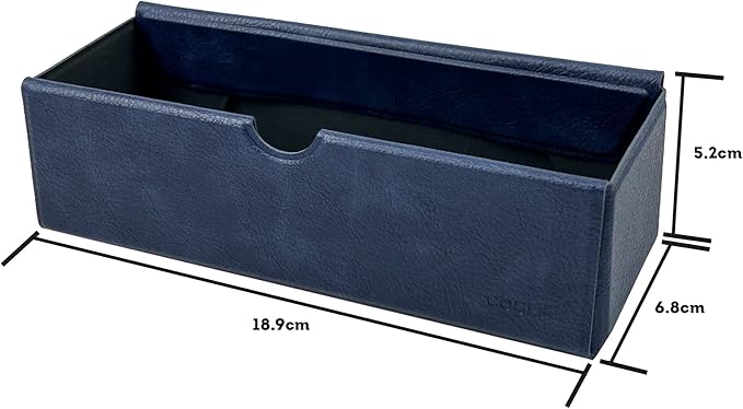 Magnetic Adhesive Flat Drawer Box for Wall - 18.9cmx6.8cmx5.2cm - Cultivate Minimalist and Roomy Magnetic Platform to Elevate Your Modern Workspace - Steel Blue