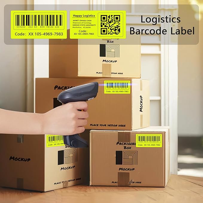 PARLAIM 2.25x1.25 Thermal Labels,1000 Labels Rectangular Direct Thermal Stickers Labels Roll Compatible Thermal Printer, Mailing Labels, Shipping Labels Self-Adhesive Direct Thermal Labels