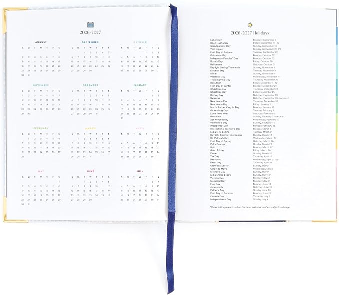 2026-2027 Weekly Planner by Emily Ley – Simplified Bookbound Planner Carolina Trellis, August 2026–July 2027 – 12-Month Academic Year Organizer for Women