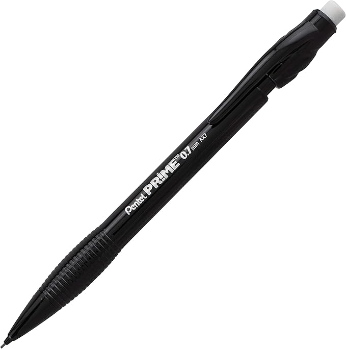 Pentel Prime Mechanical Pencil (0.7mm) Assorted Barrel Colors Pack of 6 (AX7BP6M)