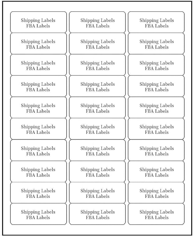 Address Labels for Inkjet Printers 1" x 2-5/8", Pack of 750 Labels