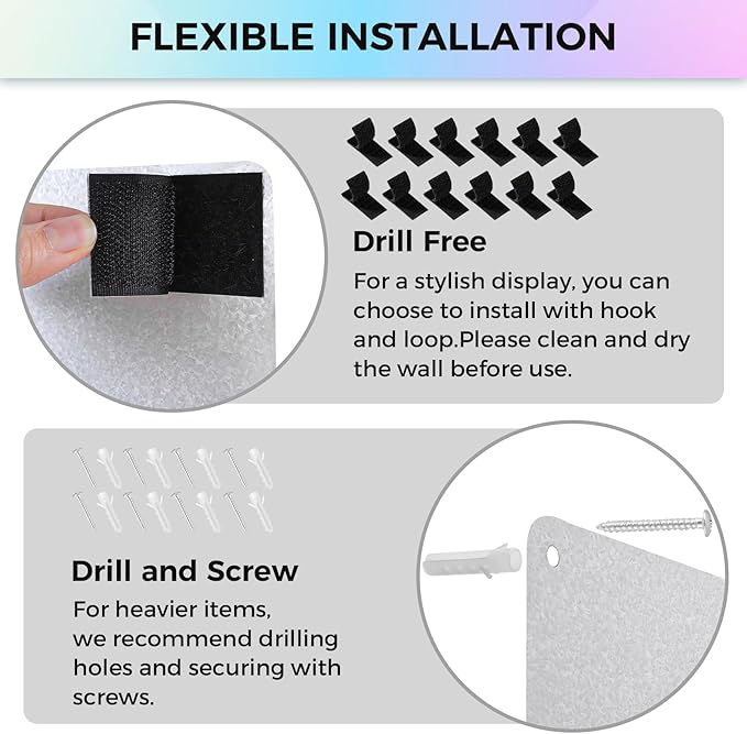 Thboxes 2 Pack Magnetic Board, 17" x 11.8" Metal Magnet Board for Wall Magnet Bulletin Boards for Cabinet Refrigerator Home Office to Display Magnetic Spice Jars Fridge Magnets Notes Photos (Silver)
