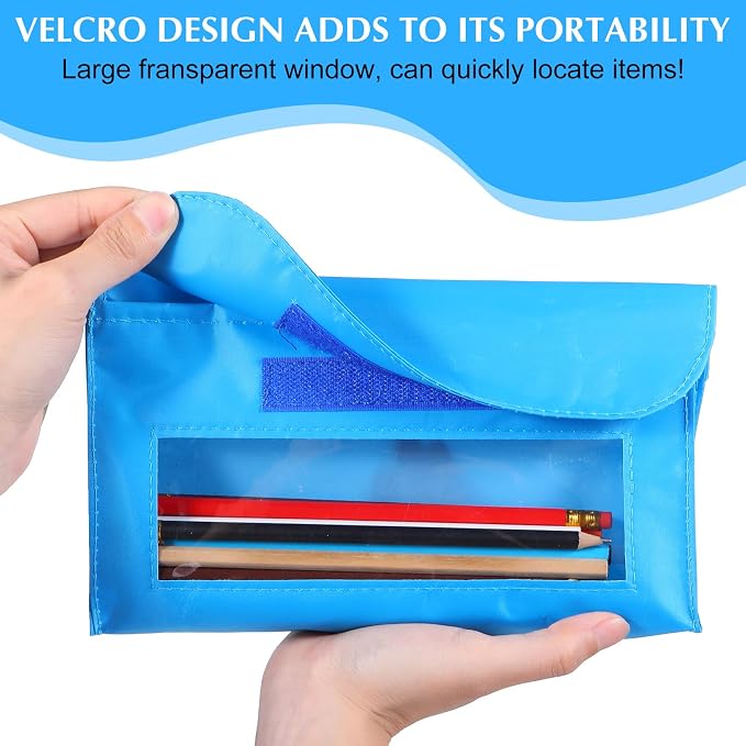 4 Pieces Magnetic Storage Pockets, Whiteboard Accessory Case for Whiteboard or Fridge Magnet Storage Organizer, 4 Colors Pen Cup Storage Bag for Home Office School Supply Storage