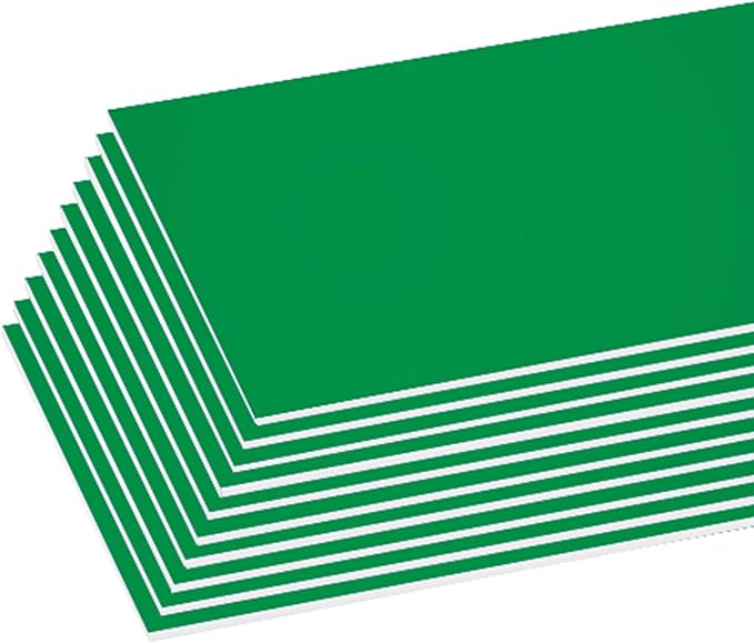 BAZIC Products Foam Board 20" X 30" Green, Colored Foam Boards 3/16 Inch Thickness, Presentation Signboards School Craft Project Framing Display, 25-Pack