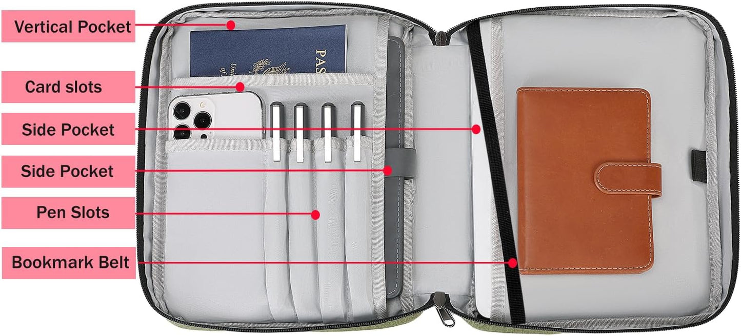 Bible Cover Case for Women Large Bible Cover for Girls Bible Study Supplies Accessories with Handle and Shoulder Strap | Durable