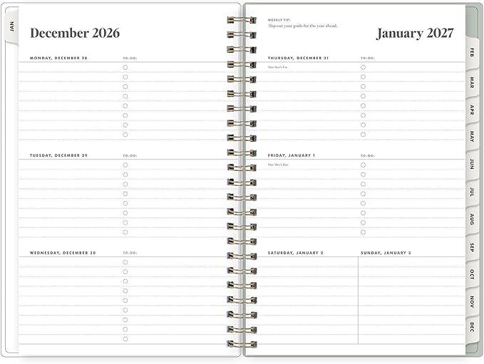 Blue Sky The Everygirl 2027 Weekly and Monthly Planner Calendar, January 2027 - December 2027, 5" x 8", Flexible Cover, Durable Twin Wire Binding, Storage Pocket, Includes Stickers, Marisa