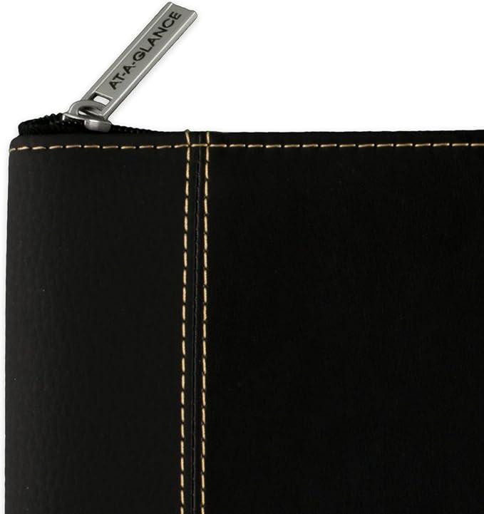AT-A-GLANCE 2026 Appointment Book Planner, Weekly & Monthly, 8-1/4" x 11", Large, Executive, Zipper, Black (70NX810526)
