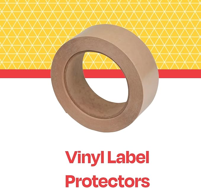 School Smart Vinyl Label Protectors, Round Corner Rectangle, 1-1/2 x 4 Inches, Clear, Pack of 500