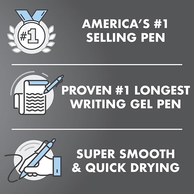 PILOT G2 Premium Refillable & Retractable Rolling Ball Gel Pens, Fine Point, Black Ink, 12 Count (Pack of 1) (31020)