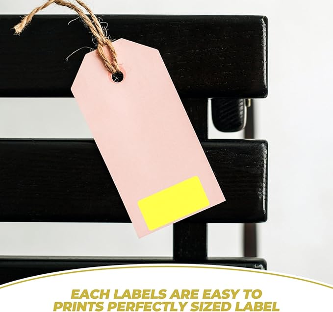 LALAFINA 3rolls Self-Adhesive Thermal Labels Stickers for Home Office and School Projects Tear-Resistant Easy to Print Labels Per