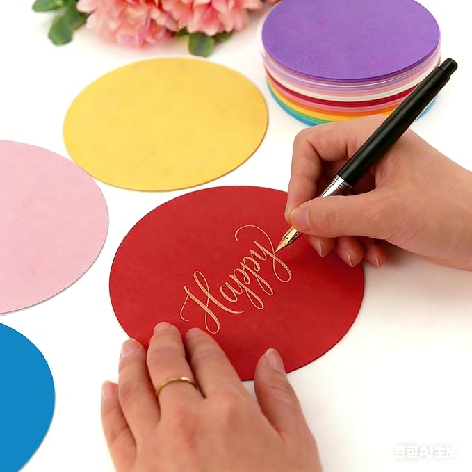 72 Pcs 6 Inches Large Round Paper Cutouts, 9-Color Assorted Round Shape Die Cut for Bulletin Board Decor, Classroom Wall, Circle Template, Teacher School Supplies, DIY Crafts