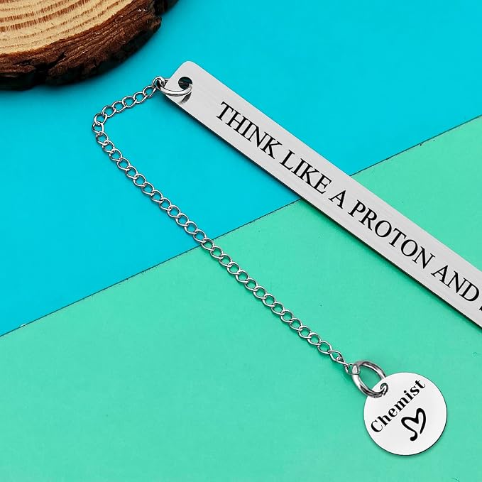 Reading Lovers Chemist Bookmark - Chemistry Science Teacher Appreciation Gift - Encouragement for Scientist, Physicist, Student Graduation - Book Lover Readers Bookworm Gift