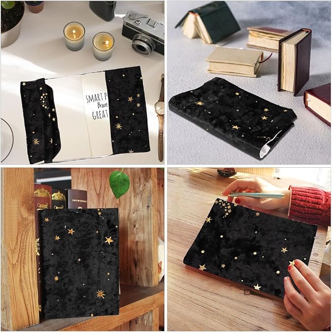 Book Cover Sleeve Paperback Protector: Tofficu Book Covers for Hardcover - Soft Cloth Book Protector with Flower Pattern - Adjustable Book Sleeve for Notebook Bible Planner Book Lovers Accessories