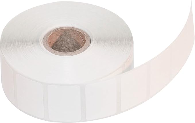 CompuLabel Direct Thermal Labels, 1.2-Inch x .85 Inch, White, Roll, Permanent Adhesive, Perforations Between Labels, 1500 per Roll, 12 Rolls per Carton (530526)