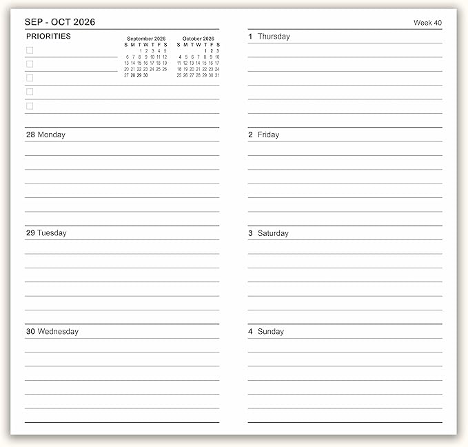 Travelers Notebook Inserts Jan 2026 - Jun 2027, Travelers Notebook Calendar, Weekly and Monthly Planner, Regular Size TN Journal, 8.3 x 4.25 inches, Set of 3