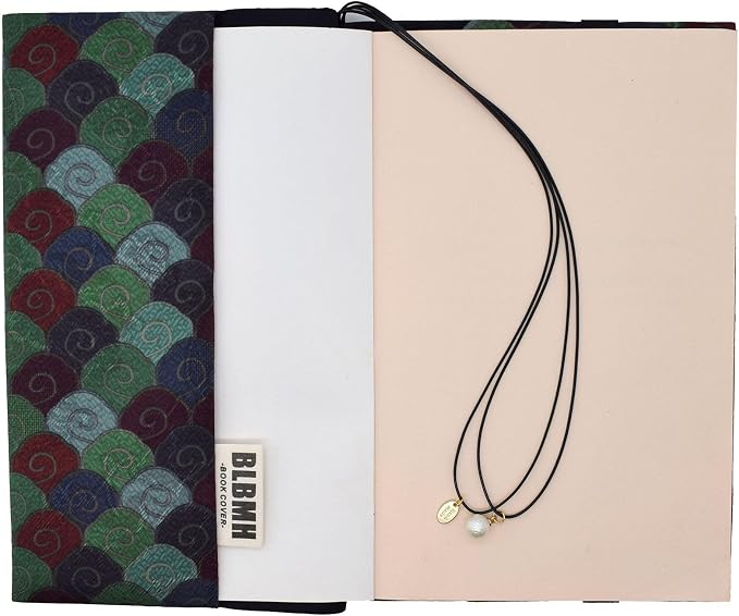 BLBMH 6x9 Bible Book Cover for Women, Non-Stretch Fabric Protector for Paperback, Soft Cloth Sleeve with Bookmark for Journals Notebooks | Privacy Reading Gift - XC Green