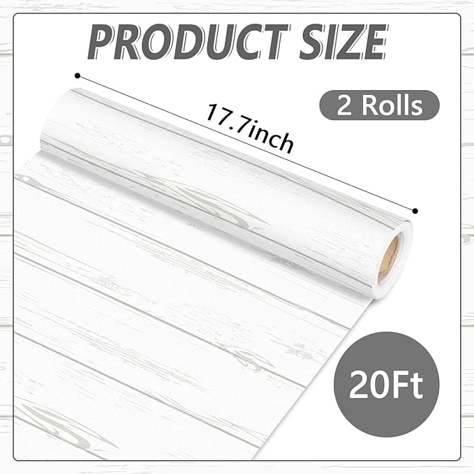 Qyeahkj 2 Rolls White Wood Grain Bulletin Board Paper Roll Outer Space Bulletin Board Background Paper Fade Resistant Classroom Decoration Poster Art Craft Home Wall Education Decoration Supplies 17.7