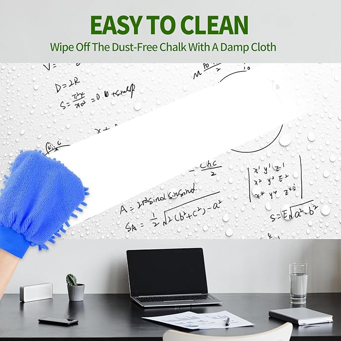 Magnetic Dry Erase Whiteboard Paper 48 x 36 Inch, Self Adhesive White Board Sticker for Wall, Peel and Stick Wallpaper With 50 Magnetic Letters