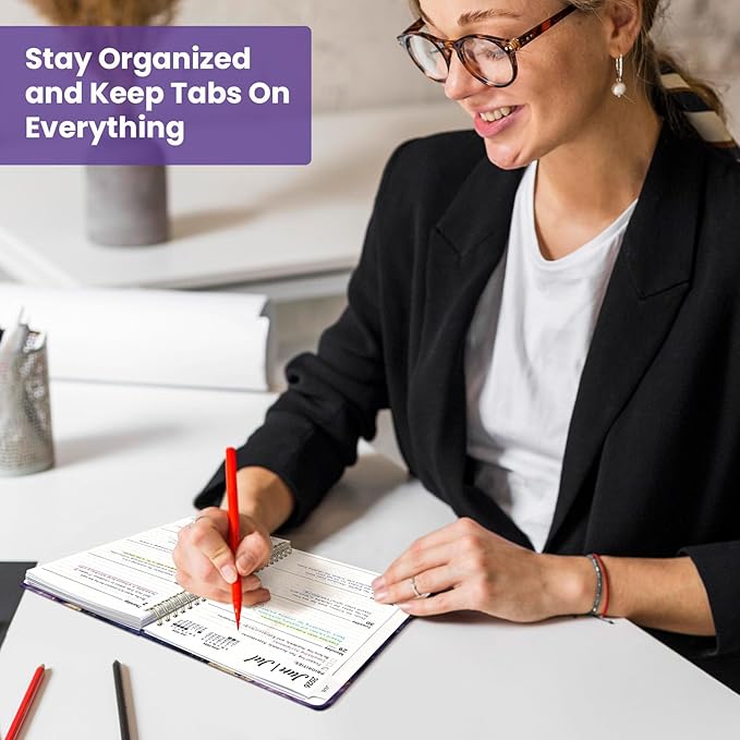 Planner 2026-2027, Monthly and Weekly Academic Planner July 2026 - June 2027, Hardcover Student Teacher Planning Agenda Calendar Book with Tabs, Perfect for Office School Supplies, A5 (6.3" x 8.5") - Velvet Rift