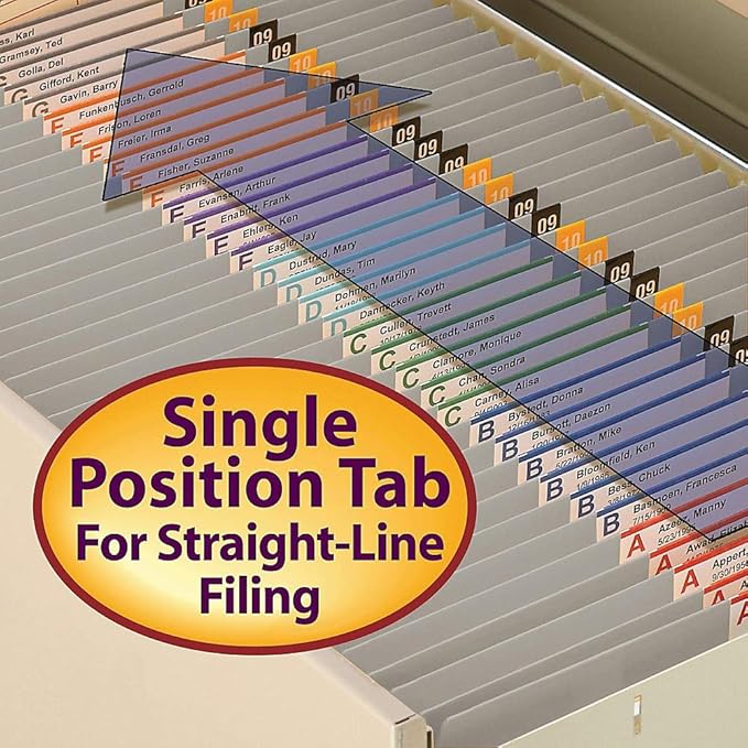 Smead File Folder, Reinforced Straight-Cut Tab, Letter Size, Gray, 100 per Box (12310)