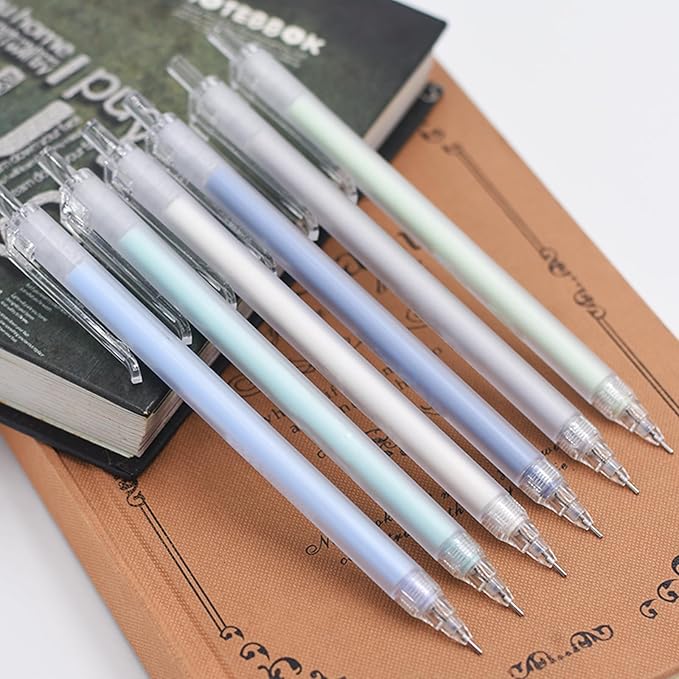 0.7mm Cute Mechanical Pencil Set 12 PCS Pastel Mechanical Pencils With 1 Erasers,1 Tube HB Lead Refill For Writing,Sketching,Drawing,Student Stationary