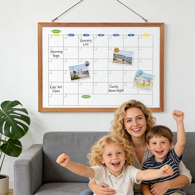 RXMC RUIXUANBOAD whiteboard 17.9x12.6 inch Magnetic Double-Sided, Dry Erase Board Writing Board, Suitable for Home Office Teaching, Equipped with 3 Marker pens and 4 Magnets (Standard3)