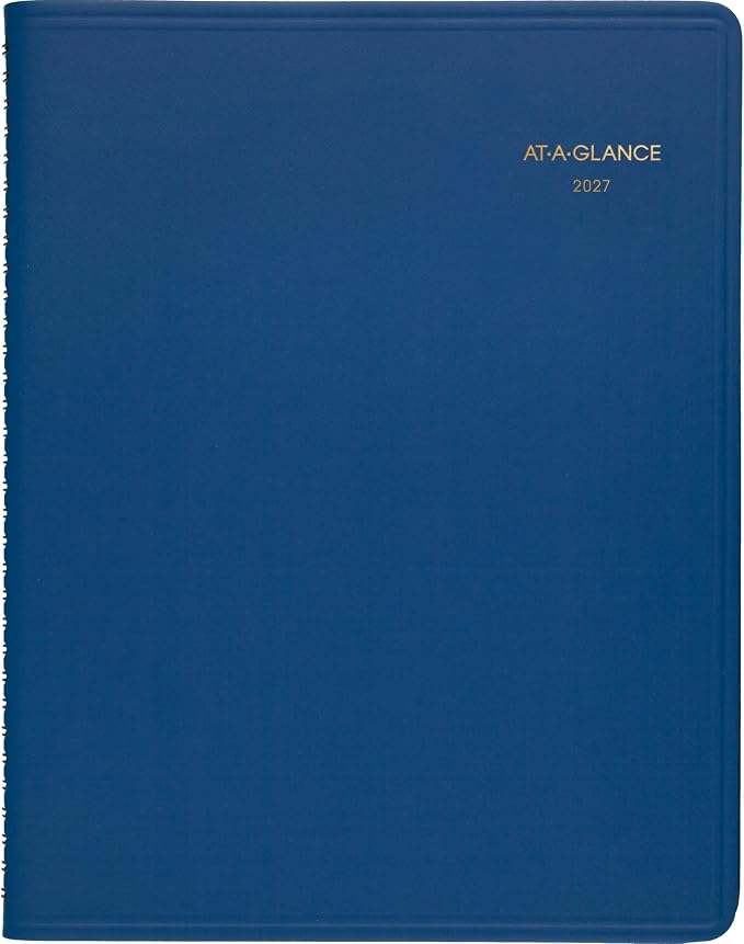 AT-A-GLANCE 2027 Appointment Book Planner, Weekly, 8.25" x 11", Blue (709402027)