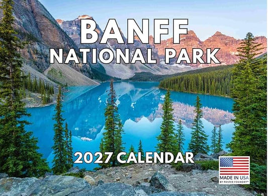 Banff National Park Calendar 2027 Canada Monthly Wall Calender 12 Month