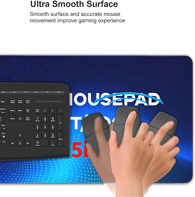 Custom 16" X 35.5" Playmat with Photo Logo Text, Personalized Big Mouse Pad, Mouse Pad Custom for Desk, Gift for Men Dad Boyfriend Husband on Birthday Christmas Anniverary