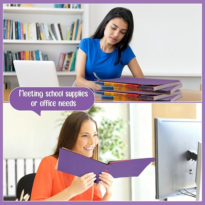 2 Set 50 Pcs Alphabet File Dividers A-z Top Tab Guides Set, Letter Size Filing Organizers 1/5 Cut Alphabetical File Folder Tabs for Home, Office, School(Vivid Colors)