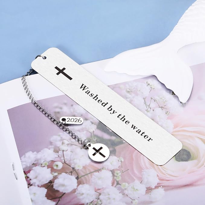 Baptism Gifts for Girl Boys Bookmark Gift for First Communion Christening Gifts for Goddaughter Godson Godchild Baby Girl Adult Baptism Gifts for Women Men Friends Catholic Gifts Religious Bookmarks