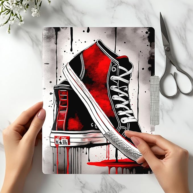 PARTH IMPEX 12 Pack Decorative File Folders, 1/3 Cut Tab with Assorted Positions, Letter Size Paper Holders (9.37” x 11.75”) Matte Finish Laminated for Office School Work Boys Girls - Sneaker Design