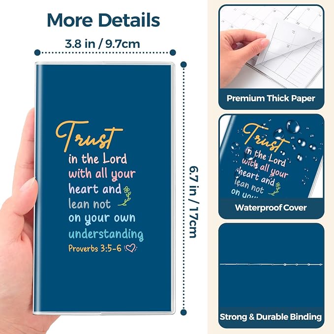 SKYDUE Pocket Calendar 2026-2027, 24-Month Small Monthly Pocket Planner Jan 2026- Dec 2027 for Purse, 6.7" X 3.7", Perfect for On-the-Go Planning and Organization