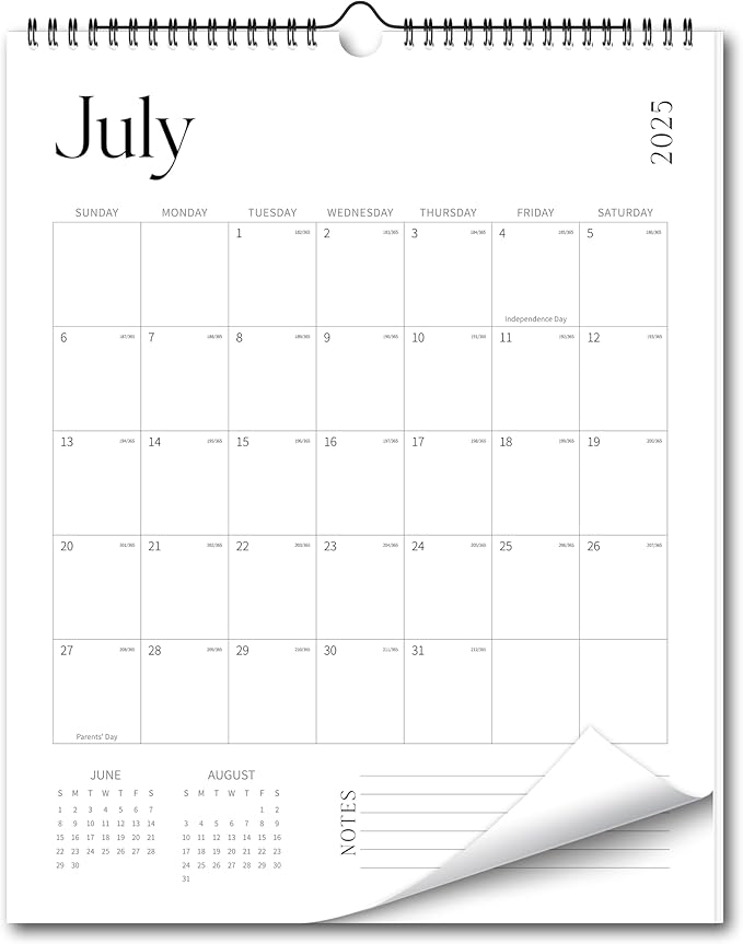 Aesthetic Wall Calendar 2026, 12 Monthly Vertical Calendar January 2026 to December 2026, 15" x 10" Modern Wall Hanging Calendar for School, Home, Office for Monthly Organizing & Planning