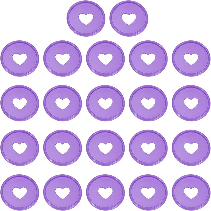 PATIKIL 35mm 1-1/2" Purple Plastic Round Book Binding Discs, 22 Pcs Discbound Expansion Discs Plating Round Binder Rings for DIY Notebook Planner