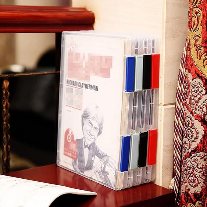 A4 Paper Holder Portable File Box Clear Plastic Document Case Waterproof Dustproof PP Storage Folder Magazine Filing Organizer Office/School Supplies - Pack of 4