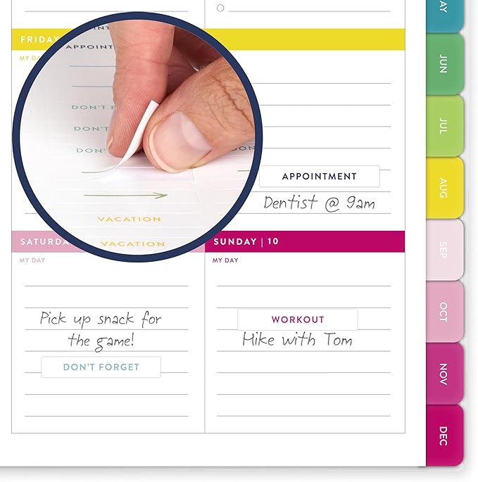 AT-A-GLANCE 2027 Planner, Simplified by Emily Ley, Weekly & Monthly, 5.5" x 8.5", Camp Gingham (EL58-201-27)