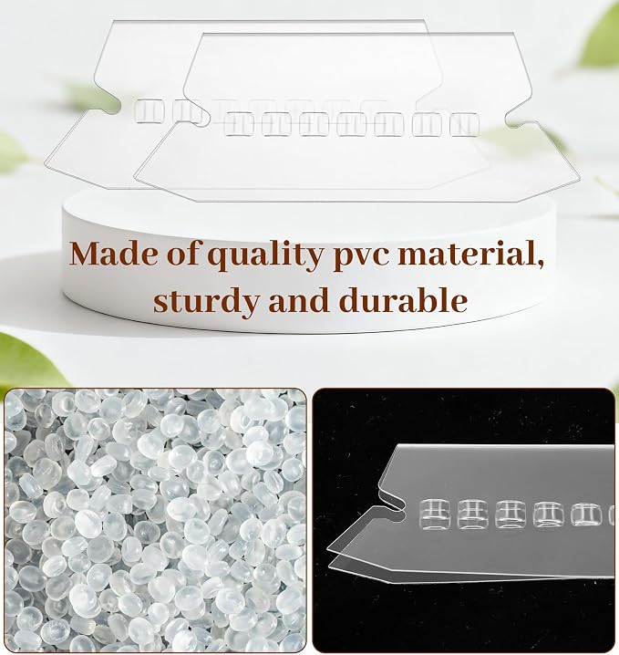 50Pcs Hanging File Folder Tabs, 3 Inch Plastic File Tabs for Hanging Folders Labels and 2 Inch Paper Inserts, Easy Quick Identification Clear Labels for Organizing Files, Binders, and Folders