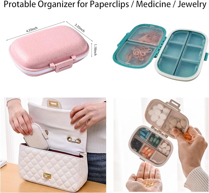 30Pcs Adorable Rose Gold Fancy Paper Clips Set, Cute Shaped Metal Clips with Travelers Accessories for Planner & Journal Supplies, Creative Decorative Bookmarks for Office School Home Organization
